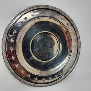 Vintage Poole Silver Co. EPNS Platter With Cut-Out Design